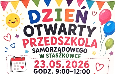 Zapraszamy na Dzień Otwarty Przedszkola 