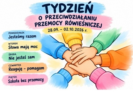 Tydzień o przeciwdziałaniu przemocy równieśniczej 