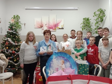 Finał akcji ''Paczuszka dla maluszka'' - odwiedziny w Domu Dziecka