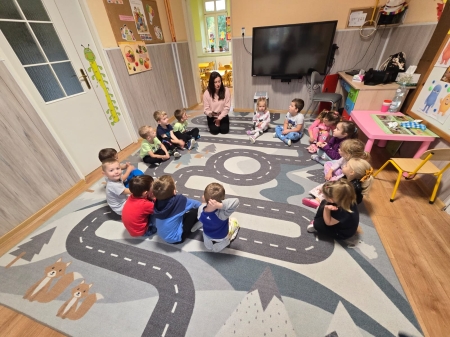 Biedronki i wizyta Pani Bibliotekarki 