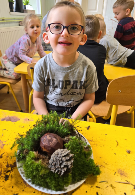 Biedronki na grzybobraniu 