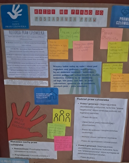 Uczniowie klasy VIII o znaczeniu praw i wolności